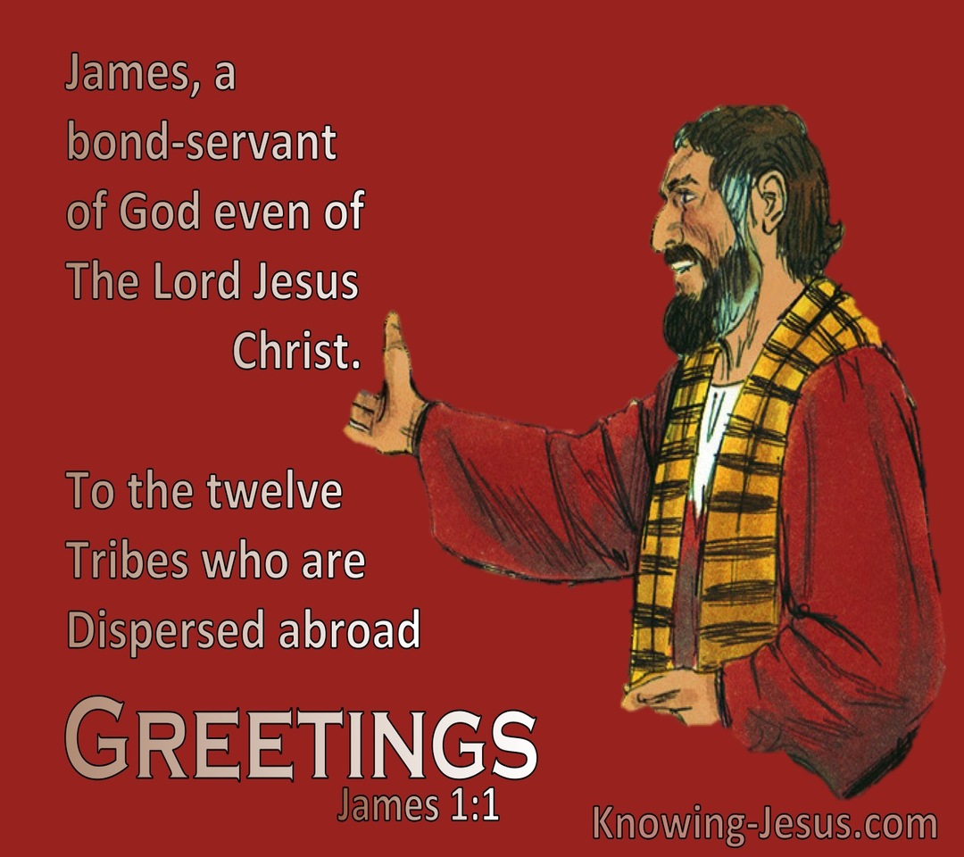 James 1:1 James A Bond:Servant Even The Lord Jesus Christ (red) 